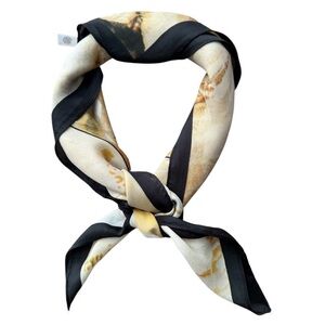 Chic Black and Gold Women's Scarf